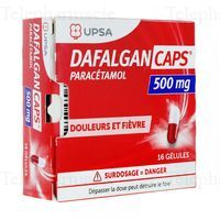 DAFALGAN CAPS 500mg 16 gélules