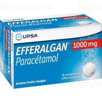 EFFERALGAN 1000 mg UPSA, comprimé effervescent agrumes x8 comprimés