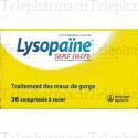 Lysopaïne maux de gorge cetylpyridinium lysozyme sans sucre goût menthe