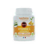 NAT & FORM Vitamines et minéraux - Vitamine C Liposomale 60 gélules