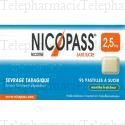 NICOPASS Menthe fraîcheur 2,5mg sans sucre
