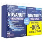 NOVANUIT® TRIPLE ACTION - Sommeil, Lot de 2x30 comprimés